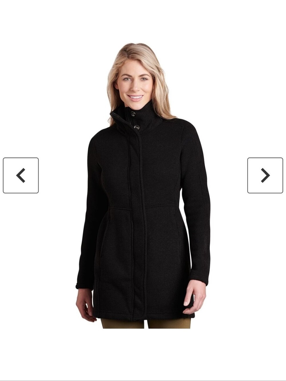 Kuhl Black Highlander Long Jacket Size Medium